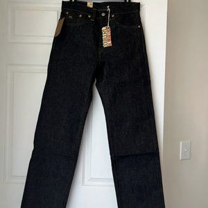 [NWT] Ralph Lauren RRL Vintage 5 Pocket Blanket Lined Rigid Jeans 28x32